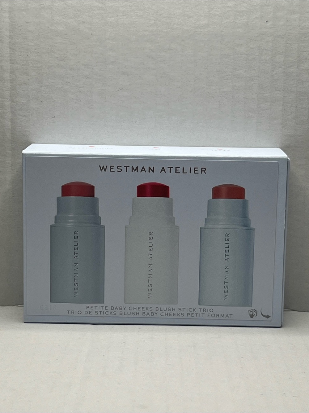 Westman Atelier Petite Baby Cheeks Stick Blush Trio Mini Petal Jam Chouchette